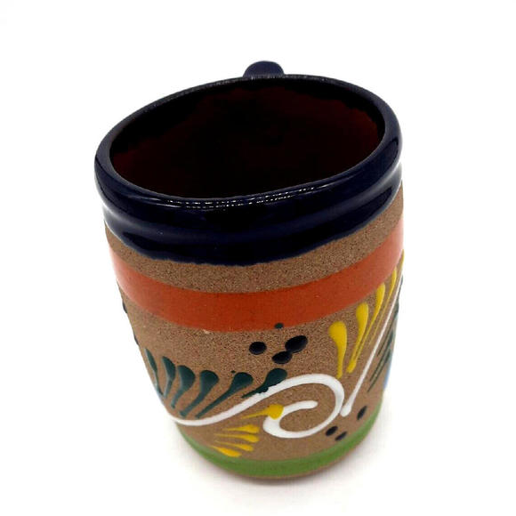 Large Mexican Pottery Stoneware 20 Oz Coffee Mug - Picture 4 of 6